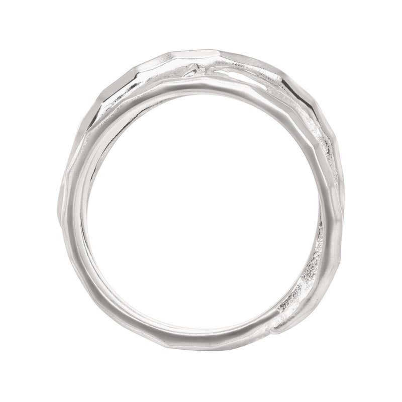 Silpada 'Wrapped Up' Overlapping Textured Band Ring in Sterling Silver, Size 11, Size 11 - Image 3